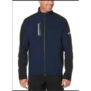 Callaway Jacket Mens Navy Blue Black StormGuard Waterproof Golf Windbreaker Med